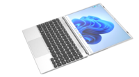Laptop Bisnis Intel Celeron Baru 14 inci Tipis Berbahan Metal, Dapat Dibuka 180 Derajat, 512SSD IPS, Keyboard Inggris Nirkabel, Colokan US