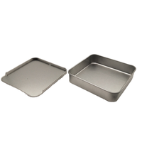 Vide Personnalisé En Relief De Luxe Baume À Lèvres Solide Parfum Cheveux Cire Étain Cas Rectangulaire Vide Argent Mini Glisser Top Boîte En Métal