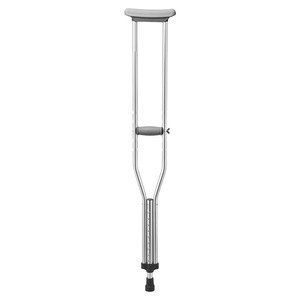 Canne simple en acier inoxydable réglable en hauteur pour l'aide à la marche en milieu hospitalier - Product Image 1