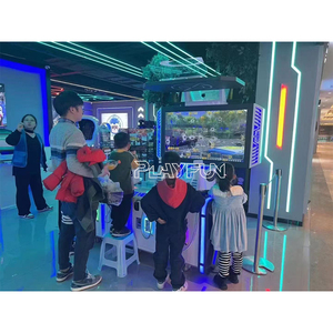 เครื่องเกมยิงปืน <span class=keywords><strong>VR</strong></span> แบบหยอดเหรียญ สำหรับ 4 คน จำลองการต่อสู้ฮีโร่ ยิงปืนยาว สำหรับสถานบันเทิง - Product Image 3