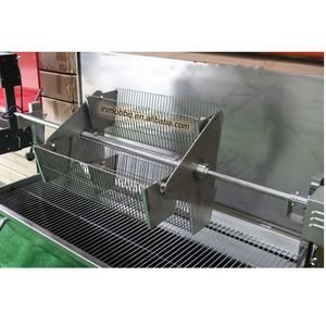 Girarrosto di maiale in acciaio inossidabile girarrosto rotante a <span class=keywords><strong>3</strong></span> cestini per spiedo per barbecue resistente - Product Image 3