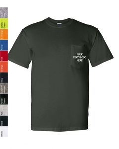 เสื้อยืดโพลีเอสเตอร์ผู้ชายแบบแห้งเร็ว มีกระเป๋าหน้า รับสกรีนลายด้วยความร้อน DTF เสื้อยืดคอตตอนโอเวอร์ไซส์แบบยูนิเซ็กซ์  ขายส่ง - Product Image 2