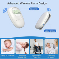 Desain baru suara getaran nirkabel Alarm tempat tidur Alarm kencing latihan Toilet Sensor Enuresis tempat tidur Monitor pembasahan untuk bayi anak-anak