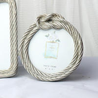 Résine Chanvre Corde Conception Cadre Photo Sculpture Décoration De La Maison Ornements De Bureau Muraux avec Style D'amour