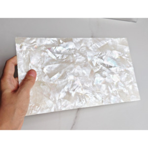 Biển tự nhiên vỏ trắng mẹ ngọc trai tấm sơn dính ủng hộ mô hình khác nhau Độ dày nghệ thuật thủ công đồ nội thất Inlay Feng - Product Image 3