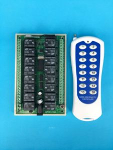 Control Remoto Inalámbrico de 16 Canales, Interruptor de Control Remoto de 16 Canales APDC-16K, Controlador de 16 Canales 12V 24V - Product Image 2