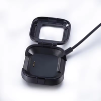 Pour Fitbit Versa 2 câble de charge adaptateur 1m montre intelligente Bracelet Dock accessoire 3A charge rapide USB chargeur boîte tresse PVC