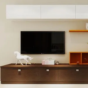 客厅家具工业原始设备制造商电视架现代木制定制现代电视柜设计