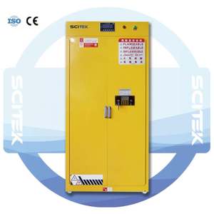 Gabinete de seguridad química de acero SCITEK para laboratorio ignífugo y purificador de gas con tableros de 3 capas de PP para escuelas y hospitales - Product Image 3