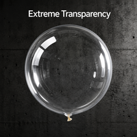 Vente en gros de ballons en latex transparents épais de 12 pouces, décoration de mariage, anniversaire, fête, ballons, globos