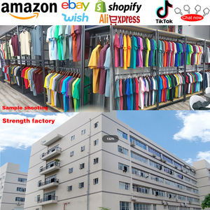 Camiseta de cuello redondo de algodón pesado de alta calidad 350GSM para mujer, <span class=keywords><strong>traje</strong></span> de verano holgado con gradiente lavado Retro - Product Image 6