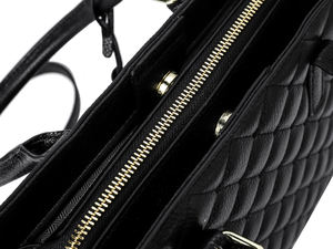 Sac fourre-tout en cuir véritable de luxe, sac à bandoulière à carreaux rétro à la mode pour femme, sac de transport pour femme, trousse de maquillage - Product Image 6