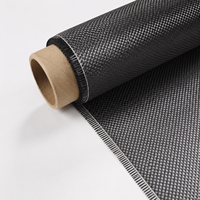 Tissu en fibre de carbone industrielle, tissage sergé, haute résistance, OEM ODM, taille personnalisée, renforcement de pales éoliennes marines, tissu en fibre de carbone