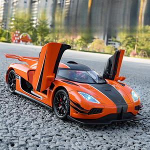 Coche de Juguete de Aleación a Escala 1:24 de Alta Calidad, Modelo <span class=keywords><strong>Koenigsegg</strong></span> <span class=keywords><strong>One</strong></span>, con Suspensión, Dirección, Sonido y Luces - Product Image 4