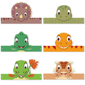 Cappello <span class=keywords><strong>di</strong></span> carta <span class=keywords><strong>di</strong></span> dinosauro animale simpatico cartone animato per la laurea o feste scolastiche <span class=keywords><strong>di</strong></span> carnevale per bambini decorazione <span class=keywords><strong>di</strong></span> oggetti <span class=keywords><strong>di</strong></span> scena - Product Image 5