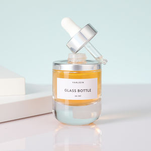 ขวดแก้วใสแบบหยด 30 มล. ฐานหนา พร้อมปิเปต สำหรับบรรจุภัณฑ์ผลิตภัณฑ์บำรุงผิว เซรั่ม และน้ำมันบำรุงผิว ขายส่ง - Product Image 2