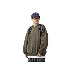 Nouveau design – Sweat-shirt à capuche surdimensionné à manches longues pour homme, tricoté, automne, éco-responsable, style hip-hop décontracté, broderie 3D - Product Image 1