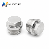 Bouchon de tuyau hexagonal en acier inoxydable DIN 910 SS304 SS316, bouchon à vis métrique à filetage mâle, bouchon de vidange d'huile