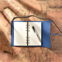 Carnet à couverture rigide en cuir PU détachable, reliure à la française, recharges amovibles, rétro A6, pages vierges, journal de voyage, agenda pour cadeau