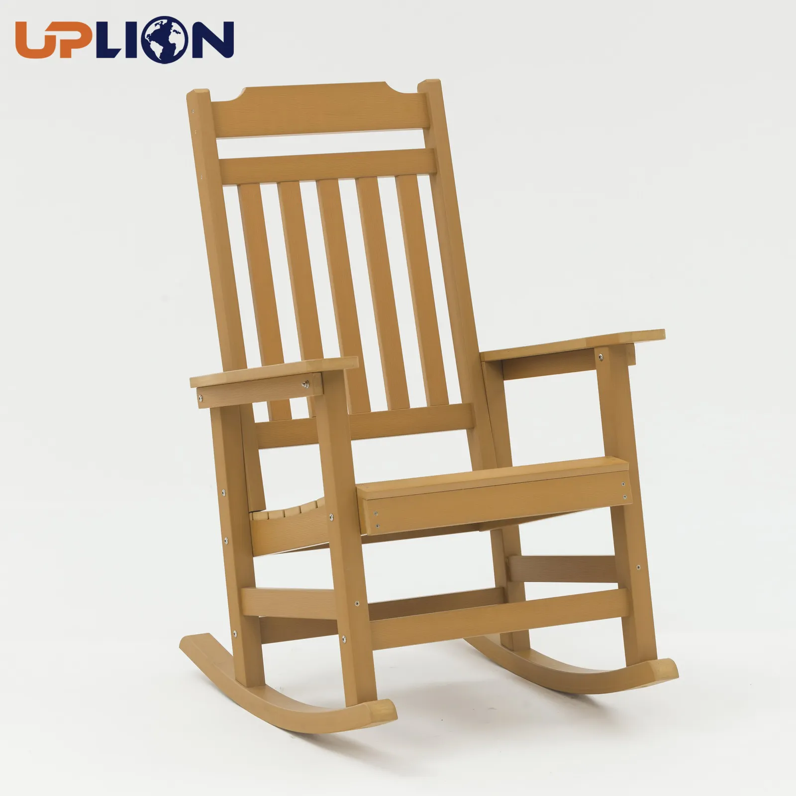 Uplion açık su geçirmez sandalye veranda plastik ahşap sallanan sandalye sallanan Adirondack sandalye