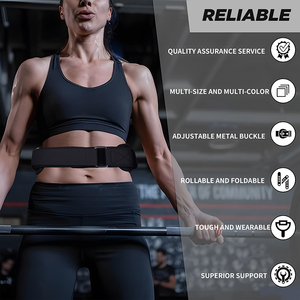 मका थोक कमर समर्थन बेल्ट पावरलिफ्टिंग चमड़े की फिटनेस पावर जिम रंगीन एवा वजन उठाने बेल्ट - Product Image 6