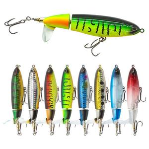 <span class=keywords><strong>Leurre</strong></span> <span class=keywords><strong>de</strong></span> pêche flottant 10cm 14cm <span class=keywords><strong>Whopper</strong></span> Popper, appât artificiel dur avec queue rotative souple, matériel <span class=keywords><strong>de</strong></span> pêche - Product Image 1