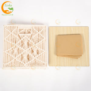 Gran oferta, cesta de almacenamiento de baño de plástico plegable con cuerda de algodón, juego de jacinto de agua para organización de ropa, ¡buen precio! - Product Image 3