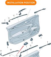 Projecteur LED Super Lumineux pour Porte, Lumière de Bienvenue Laser, Effet Ombre Fantôme, Lampe de Courtoisie, Accessoires pour Audi