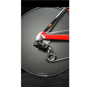 Bicicleta de Triatlón T3 Wheeltop Eléctrica Inalámbrica de 24 Velocidades, Rueda Delantera de 3 Radios y Rueda Trasera con Freno de Disco, Pedal Ordinario de Carbono, Ligera - Product Image 6