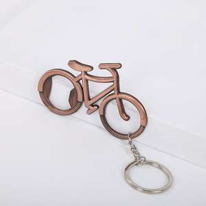 תיק פותחן אופניים בקבוק בירה מתכת עתיק מותאם אישית עם מפתח צבע אופניים בקבוק פותחן שרשרת מפתח - Product Image 2