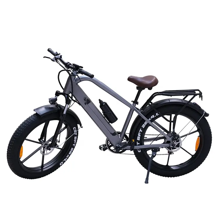 2022 הגעה חדשה 26 "מחוץ שמן כביש צמיג ebike 48v 250w 500 חם מכירת מחזור חשמלי מלא טווח ארוך אופניים חשמלי