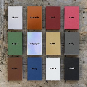 Diario de Cuero Personalizado, Cuaderno de Cuero A5 Grabado con Láser, Ideal como Regalo de Cumpleaños para Él o Ella - Product Image 5