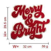 En gros, Patchs en chenille thermocollants tendance, Appliques brodées DIY thème Noël, Père Noël et bébé, en PU pour capuches et chapeaux
