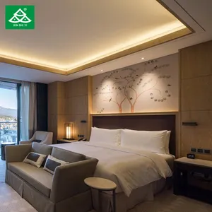 Shiyi โรงแรมหรูเตียงขนาดคิงไซส์เฟอร์นิเจอร์ห้องนอนโรงแรมปรับแต่งได้ออกแบบทันสมัย - Product Image 1