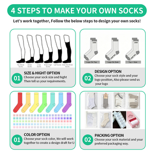 Chaussettes de football pour hommes de haute qualité, antidérapantes, à motif personnalisé, avec logo sur le revers, chaussettes de sport de football - Product Image 2