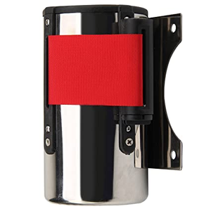 Barriera a Nastro Retrattile da Parete per Controllo Folla in Acciaio Inossidabile - Product Image 1