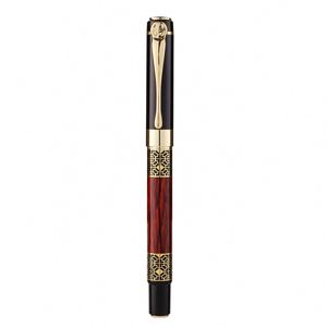 Hot-selling Custom High-end Business Signature Metal <b>Pen</b> Black Wood-grain Luxury Ballpoint <b>Pen</b> 0.5mm Tip logo Office School - Product Image 6