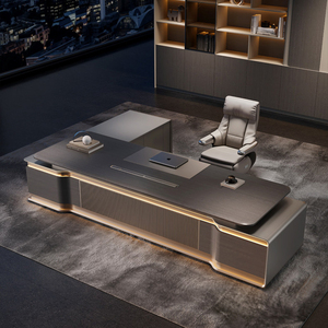 <span class=keywords><strong>Escritorio</strong></span> de lujo para jefe, <span class=keywords><strong>escritorio</strong></span> de oficina de alta gama, diseño minimalista, oficina de director ejecutivo, combinación de muebles de oficina de alta gama - Product Image 2