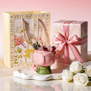 Pink Tulip Crystal Reed Diffuser Gift Set Dried Flower No Fire Aromatherapy <b>Essential</b> Oil Bedroom Decor Birthday Gift - Product Image 1