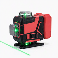 Niveau laser à faisceau vert 180 degrés, lignes horizontales et verticales pour le carrelage mural, l'alignement des sols, la construction, vente en gros OEM