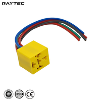 Connecteur de relais automobile universel 5 broches mini PVC étanche IP67 12V avec conducteur en cuivre pur pour faisceau de câblage et prise