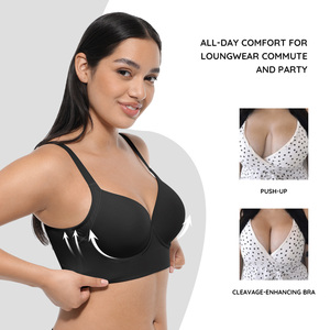 Reggiseno Seamless Minimalista Hexin con Push-up e Coppe Profonde, Nasconde il Grasso della Schiena, Reggiseno Modellante Seamless Plus Size per Donne - Product Image 3