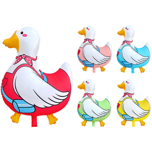 Fournisseur en gros de ballons en aluminium gonflables à l'effigie d'une oie marchant, accessoires de décoration pour baby shower et fêtes d'anniversaire d'enfants - Product Image 1