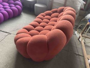Sofá Burbuja de Alta Calidad, Sofá Esquinero Rojo Naranja, Sofá Burbuja de Dos Plazas - Product Image 4