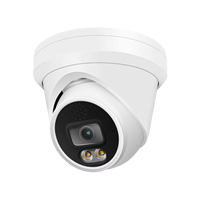 Avec audio bidirectionnel et emplacement pour carte SD 6MP Dual Light 24/7 Color Turret POE IP Camera, supportant la détection des visages et des lignes croisées.