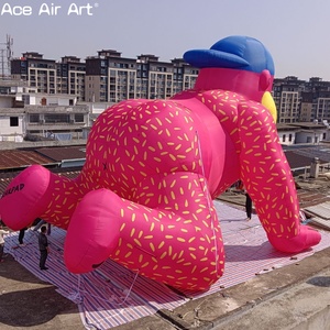 Bơm hơi khổng lồ mô hình động vật cho Quảng Cáo & khuyến mại hoạt động, tùy chỉnh màu hồng <span class=keywords><strong>Inflatable</strong></span> khỉ - Product Image 6