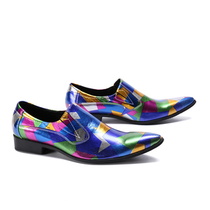 NA213-mocasines de piel auténtica para hombre, <span class=keywords><strong>zapatos</strong></span> informales Retro de diseño Original para oficina, boda y fiesta - Product Image 4