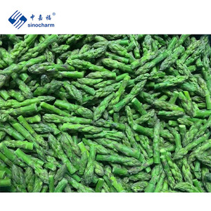 Sinocharm Verduras IQF frescas cortadas 2-4cm Precio al por mayor 1kg Paquete de espárragos verdes congelados con BRC a de China - Product Image 3