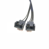 Kabel Ekstensi Daya Kipas 1 ke 2, Kabel Splitter Kipas PWM 3pin dan 4pin untuk Kabel Pengisian Daya Kipas Pendingin Komputer