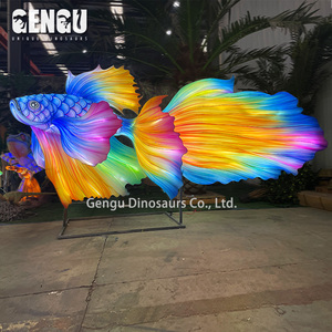 Chất lượng cao handmade sống động như thật cá latern ngoài trời động vật đèn lồng cho lễ hội - Product Image 3